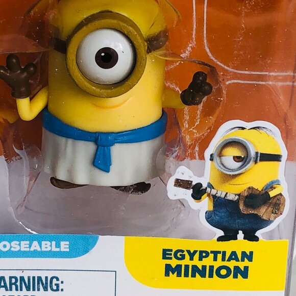 Despicable Me Minions Egyptian Minion Poseable 2" Figure New In Box Age 4+ - Picture 9 of 11